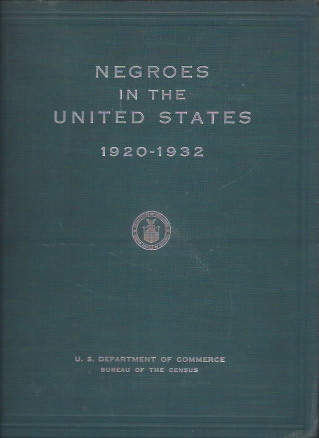 Image for Negroes in the United States, 1920-1932